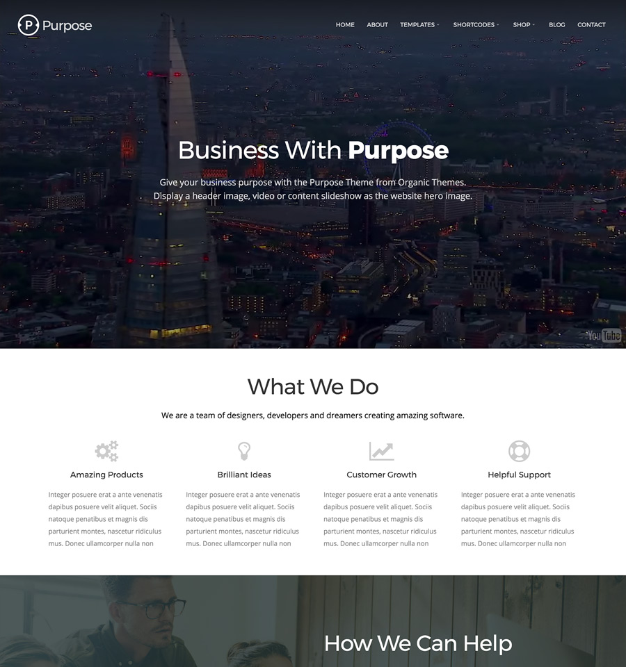 WordPress Purpose Theme