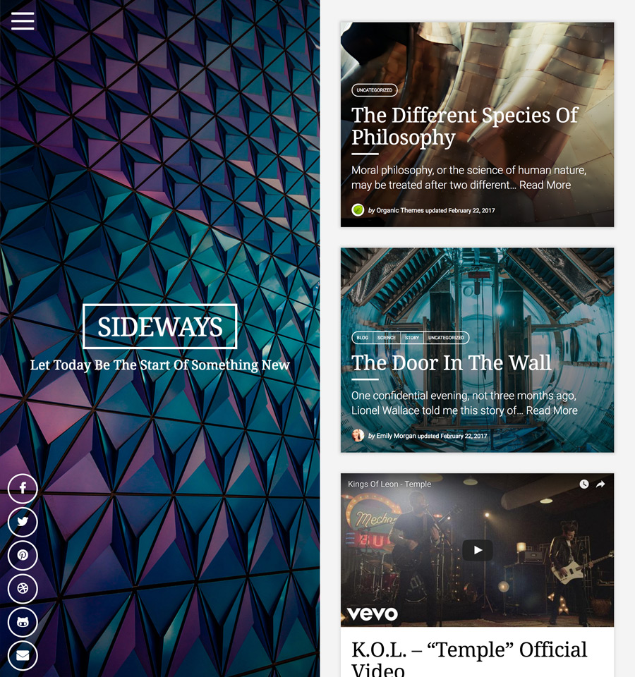 WordPress Sideways Theme